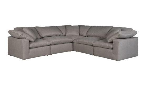 CLAY CLASSIC L-SHAPED MODULAR SECTIONAL LIGHT GREY