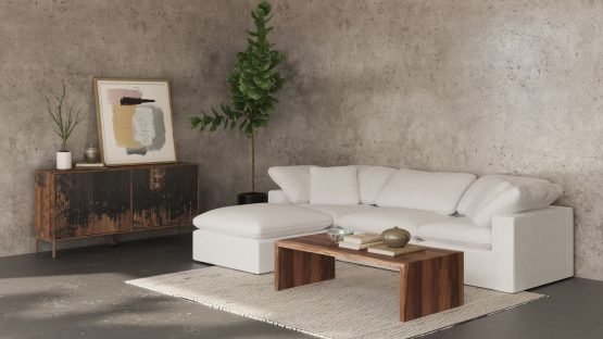 TERRA CONDO CORNER CHAIR CREAM WHITE - Image 2