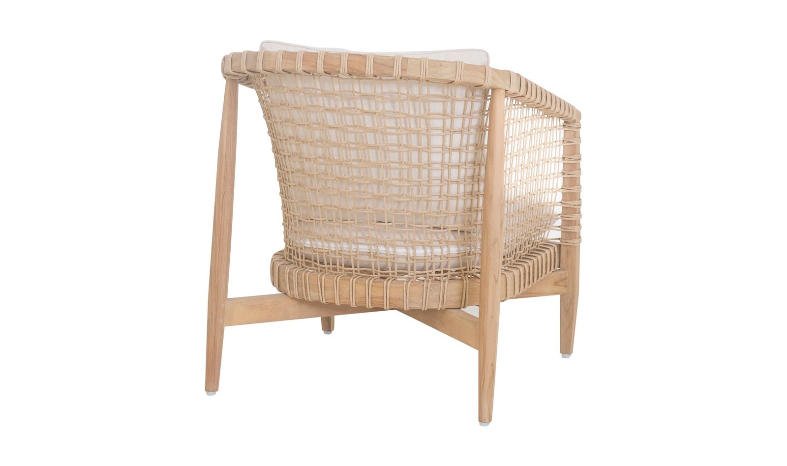 KUNA OUTDOOR LOUNGE CHAIR WHITE NATURAL - Image 3