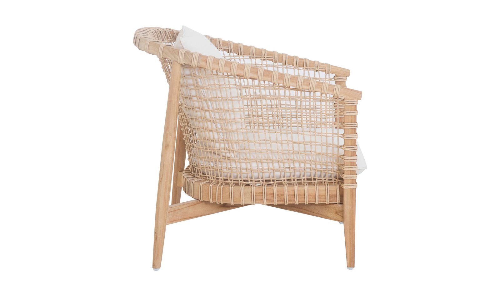 KUNA OUTDOOR LOUNGE CHAIR WHITE NATURAL - Image 4