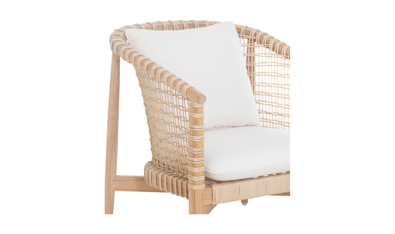 KUNA OUTDOOR LOUNGE CHAIR WHITE NATURAL - Image 5