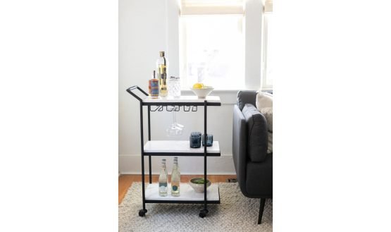 AFTER HOURS BAR CART WHITE - Image 3