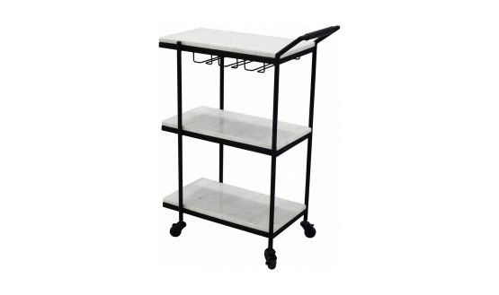 AFTER HOURS BAR CART WHITE - Image 4