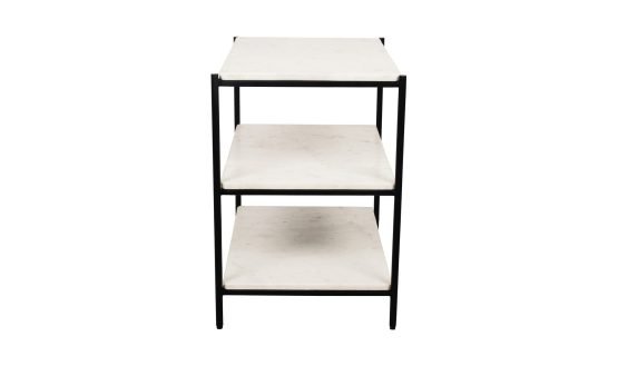 TRINE NIGHTSTAND WHITE MARBLE NATURAL - Image 4