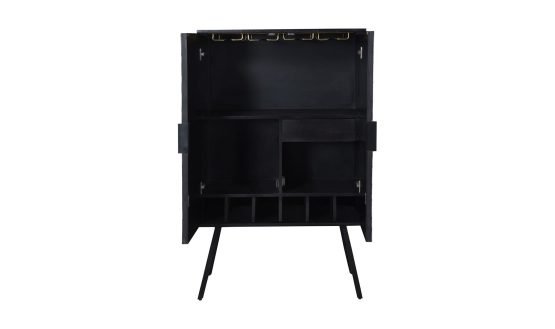 SUNBURST WINE CABINET BLACK - Image 3