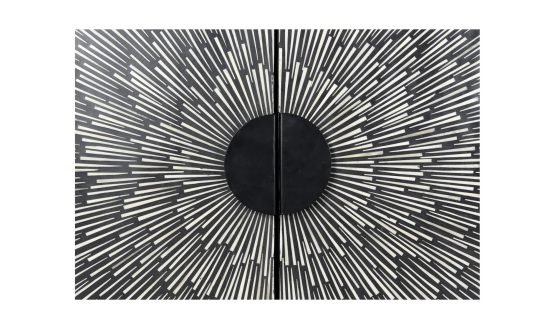 SUNBURST WINE CABINET BLACK - Image 5