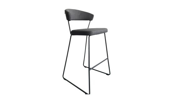 ADRIA COUNTER STOOL DARK GREY - Image 2