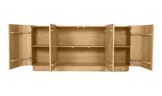 POVERA 4 DOOR SIDEBOARD OAK NATURAL - Image 2