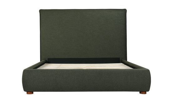LUZON QUEEN BED TALL HEADBOARD DARK BROWN - Image 3