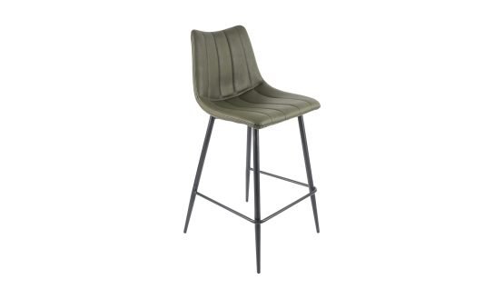 ALIBI COUNTER STOOL - SET OF TWO DARK GREEN - Image 2