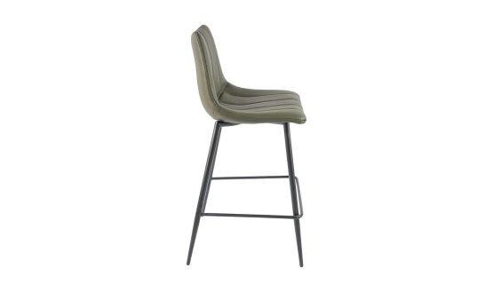 ALIBI COUNTER STOOL - SET OF TWO DARK GREEN - Image 3