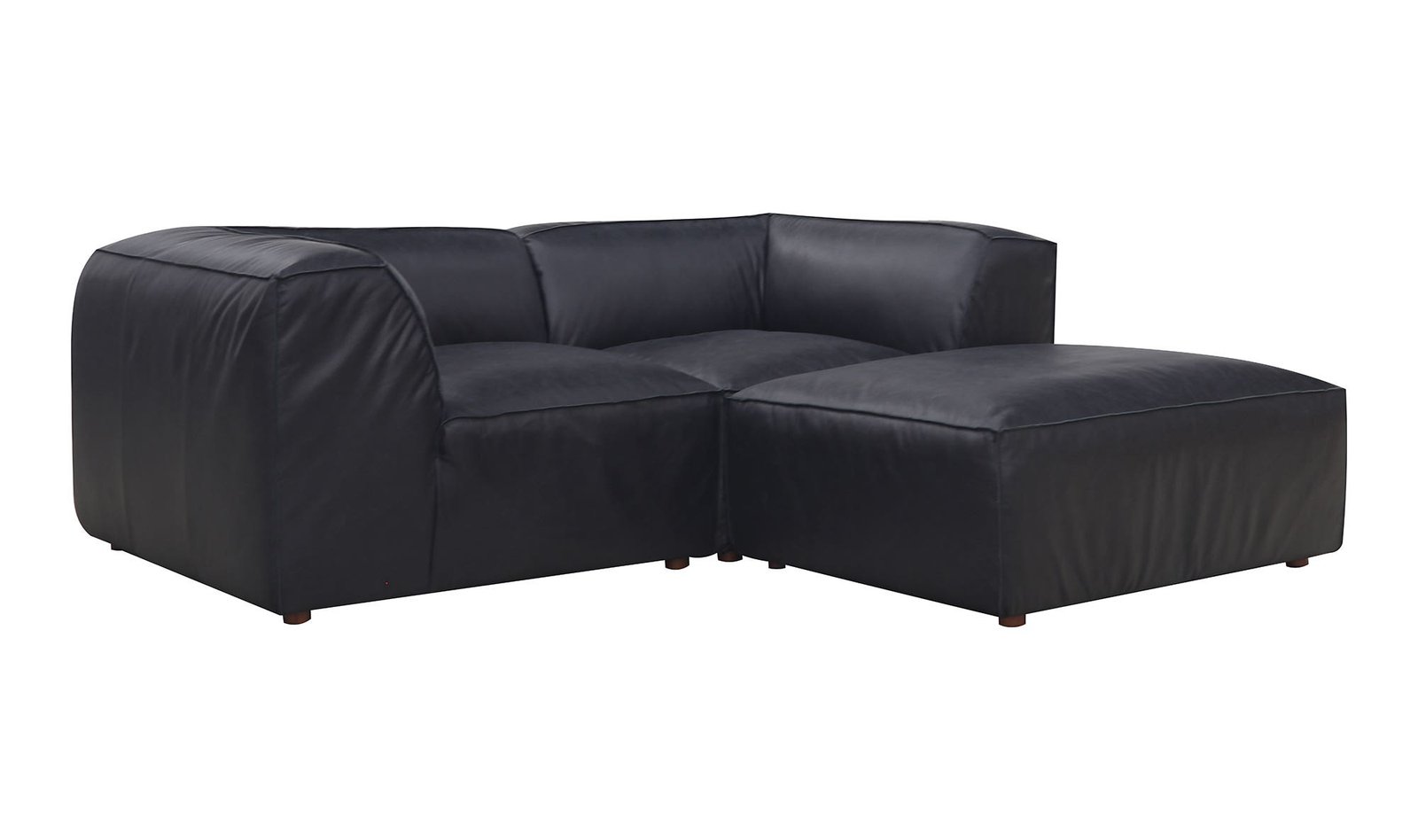 FORM NOOK MODULAR SECTIONAL LEATHER VANTAGE BLACK - Image 3