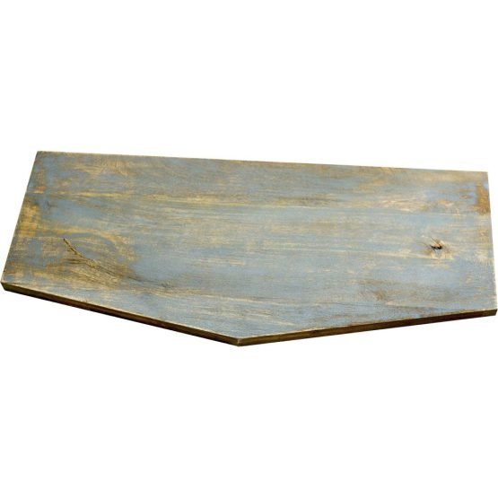 Acervius II 30 x 14 Gray and Gold Rustic Add-on Shelf Top