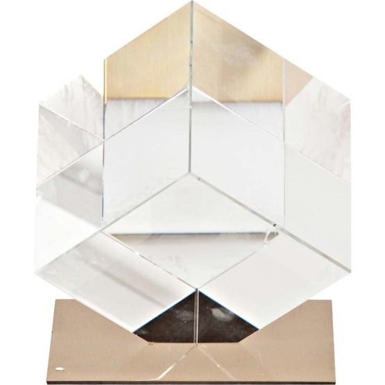 Lareina II Large 5L x 5W Clear Glass Cube