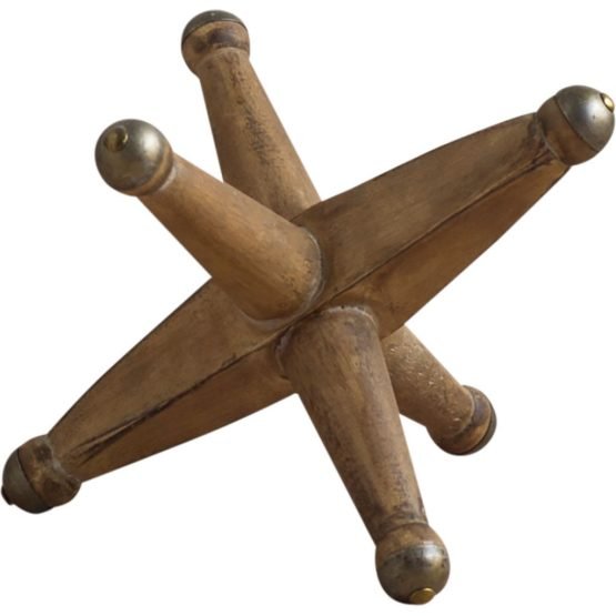 Jacto (Large) 11L x 11W Brown Wooden Jack