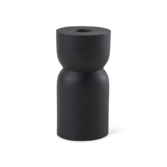 Malta Small Black Metal Candle Holder