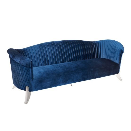 HALLAM Sofa GY-SF_8198 BLUE VELVET
