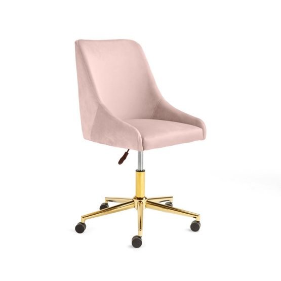 VICTORIA OFFICE CHAIR GY-OC-Z020  Taupe Velvet Gold Legs