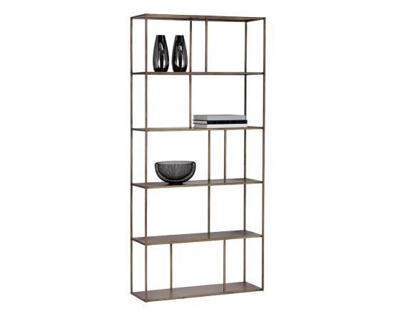 Eiffel Bookcase - Large Antique Brass