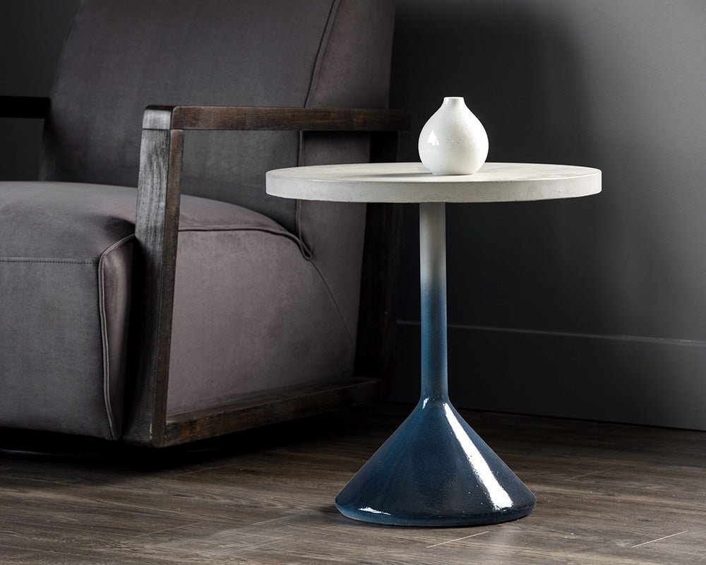 Laszilo End Table Blue - Image 3
