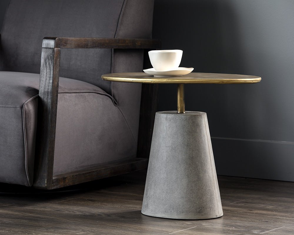 Kadin Side Table Grey - Image 3