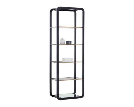 Ambretta Bookcase - Small Black