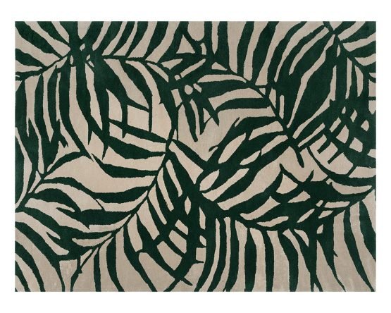Palma Hand-woven Rug Green / Beige 9' X 12'