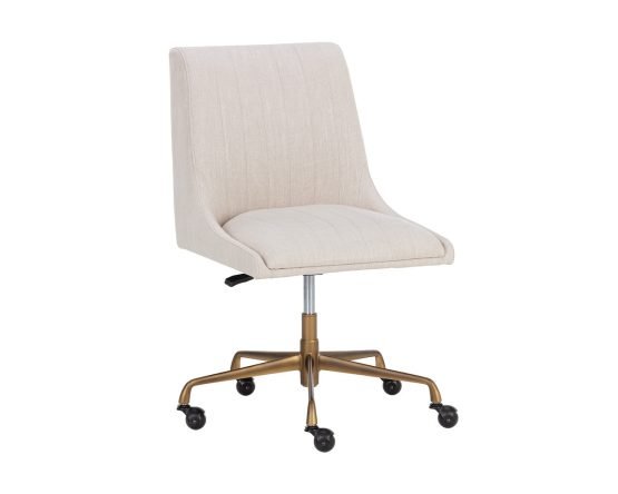 Halden Office Chair Beige Linen