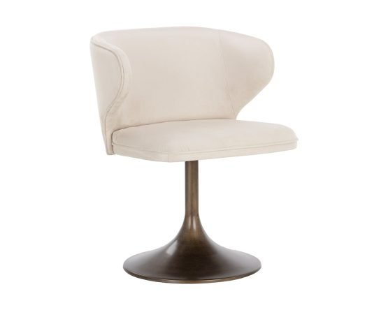 Simone Swivel Dining Chair Casablanca Cloud