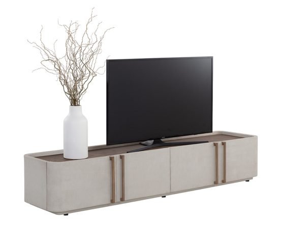 Jamille Media Console And Cabinet Cream