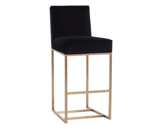 Joyce Barstool Cube Black
