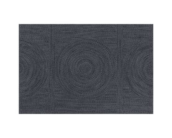 Gyre Hand-woven Rug Slate / Charcoal 6' X 9'
