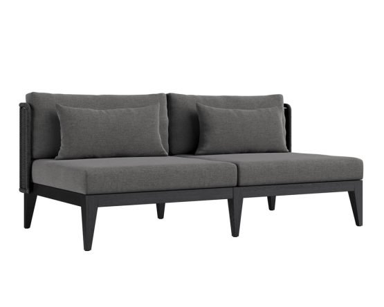 Ibiza 2 Seater Sofa - Charcoal Gracebay Grey