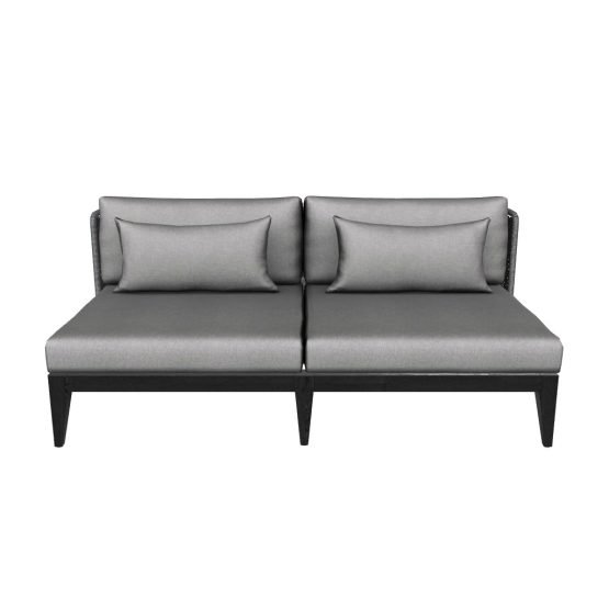 Ibiza 2 Seater Sofa - Charcoal Gracebay Grey - Image 7