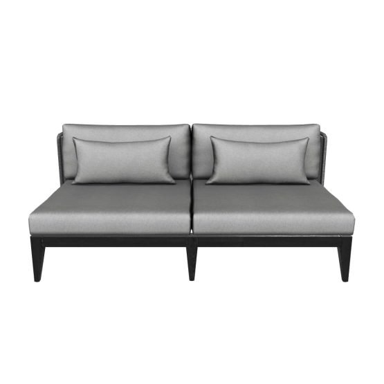 Ibiza 2 Seater Sofa - Charcoal Gracebay Grey - Image 8
