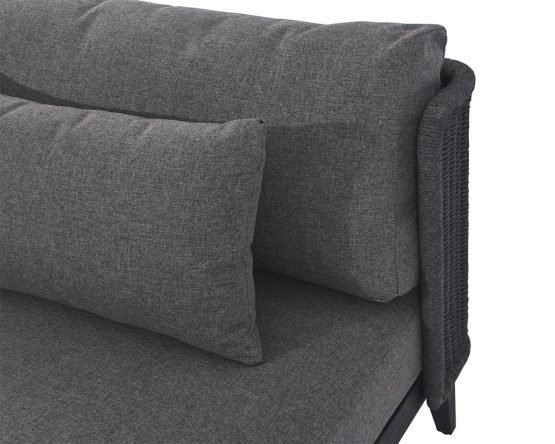 Ibiza 2 Seater Sofa - Charcoal Gracebay Grey - Image 6