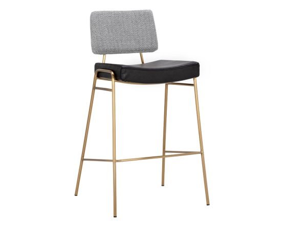 Brinley Barstool - Gold Nightfall Black / Chacha Grey