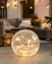 Globe Crackle Glass 6 Inch LED Decor Light
