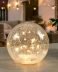 Globe Crackle Glass 8 Inch LED Decor Light