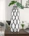 Abstract Lattice Outline 15.5 Inch Tall Ceramic Vase
