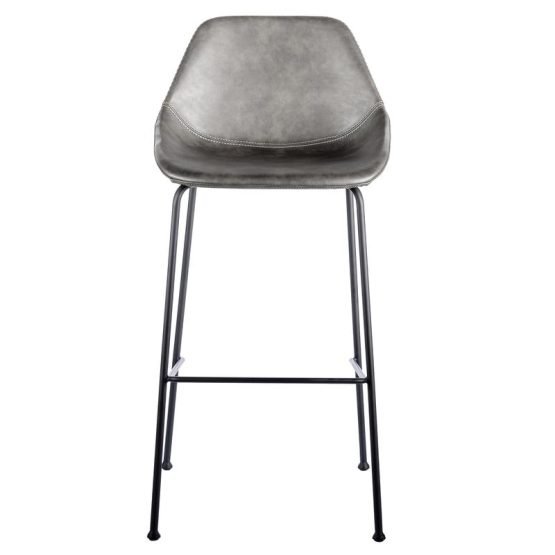Corinna Bar Stool in Dark Gray