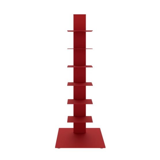 Sapiens Bookcase/Shelf/Shelving Tower in Red