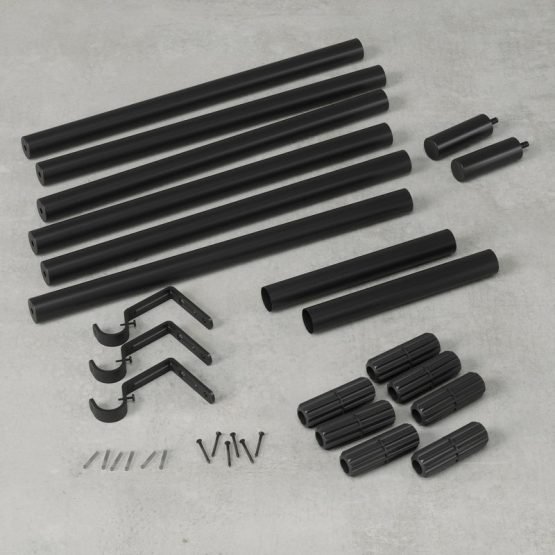 Zen Curtain Rod Matte-Black 32-128" (81-325 cm)