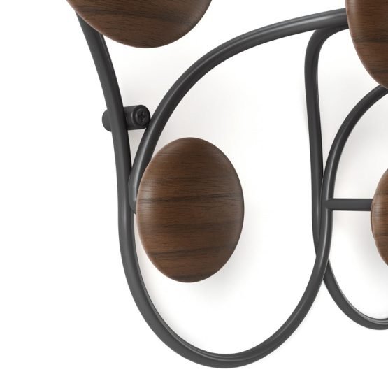Dotsy 7 Hook Black-Walnut