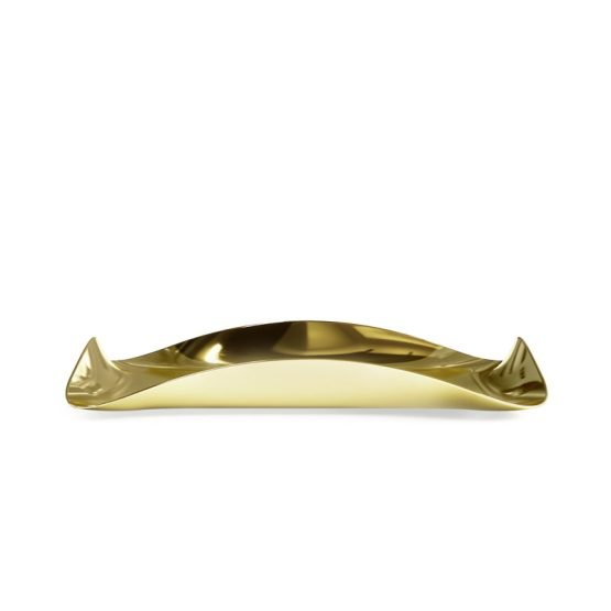 Wave Tray Brass