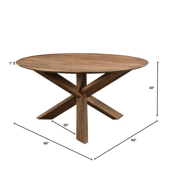 Round 3 Legged Dining Table - Image 4