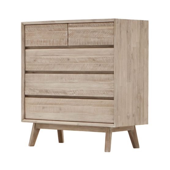 Gia 5 Drawer Chest - Light Driftwood