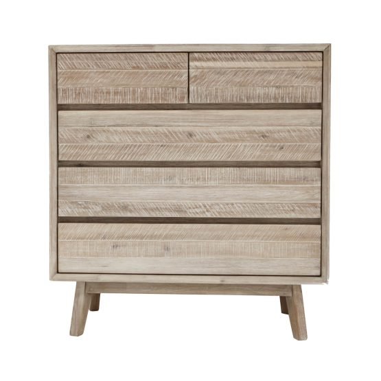 Gia 5 Drawer Chest - Light Driftwood - Image 4