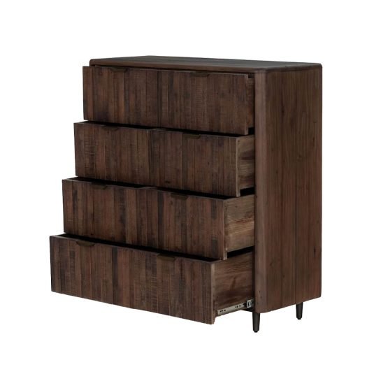 Lineo 7 Drawer Chest - Burnt Oak - Image 4