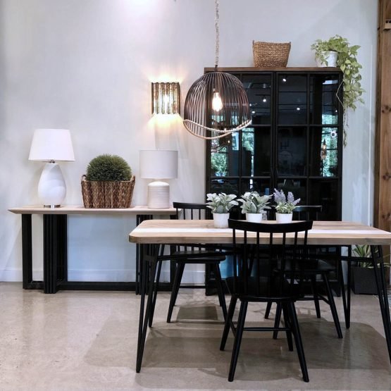 Metro Noir Havana Dining Table 59" - Image 7